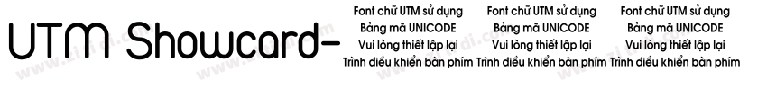 UTM Showcard字体转换